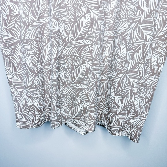 always a.line - Cocoa Leaf Print Dress - Picture 3 of 4